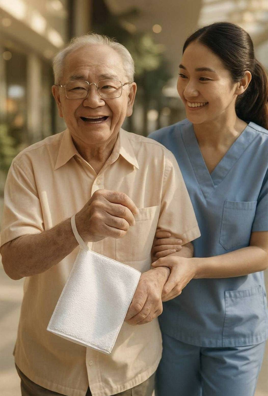 Anti-Viral Hygienic Towel in real healthcare use by ABOUT TOWEL